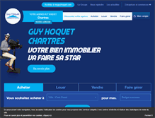 Tablet Screenshot of guyhoquet-immobilier-chartres.com
